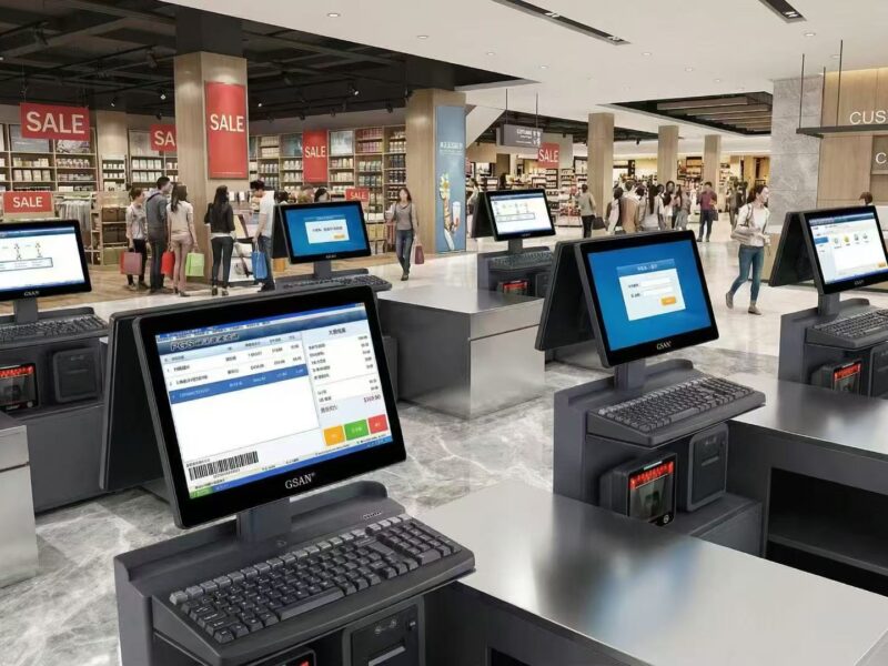 retail POS systems in a checkout environment