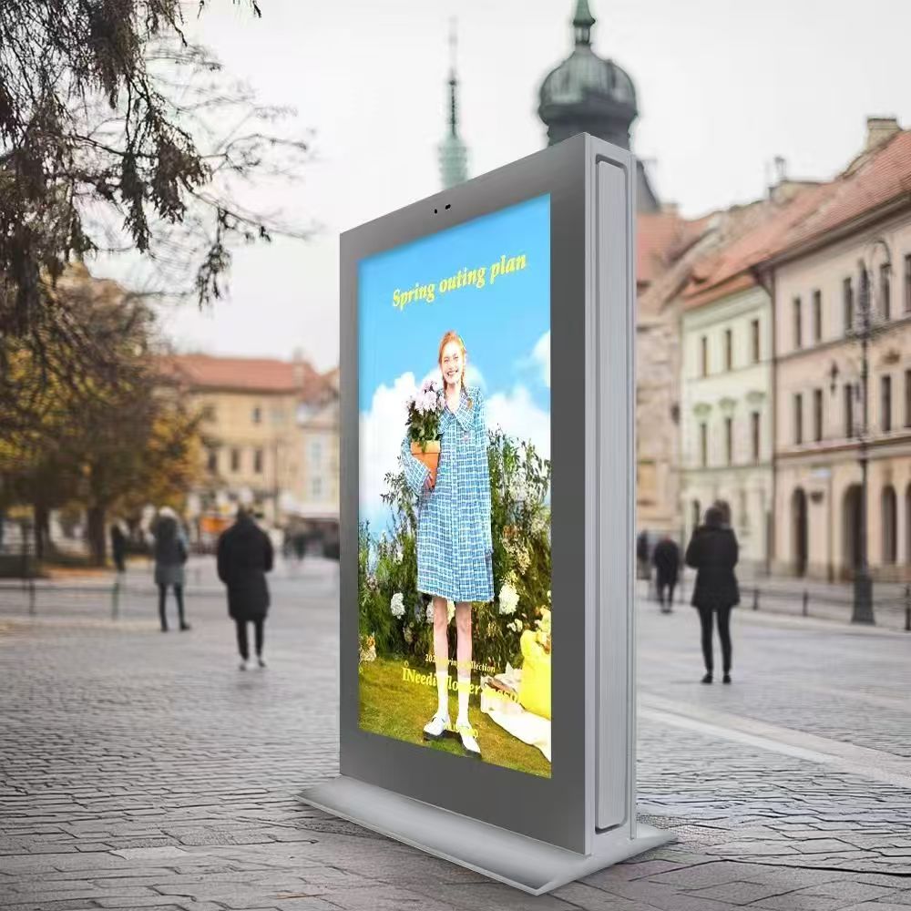 Outdoor Advertising Kiosk with LED Display