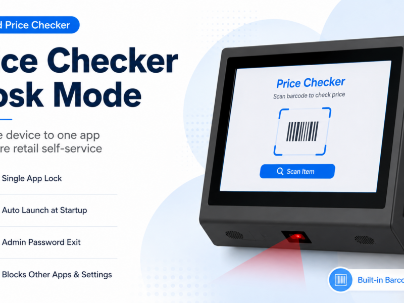 price checker kiosk mode